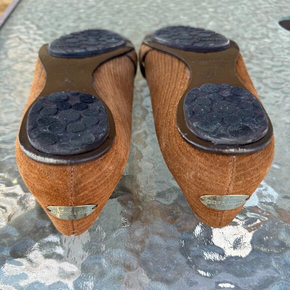 Jimmy Choo Flats Shoes Brown Suede - Picture 4 of 8